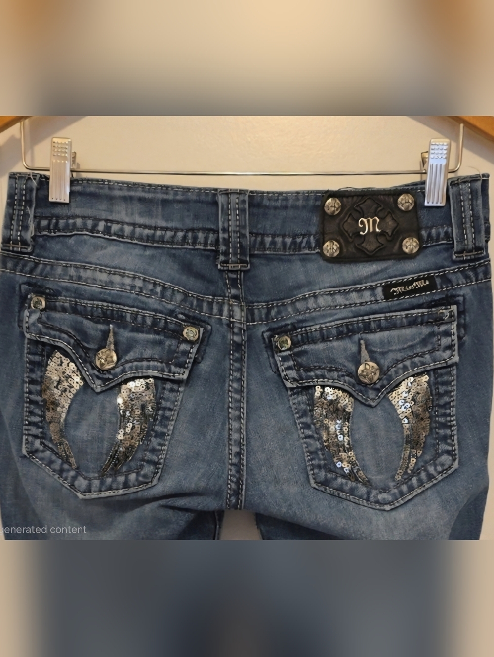 Miss Me Angel Wings Style JP5082520 Skinny Jeans Size 28